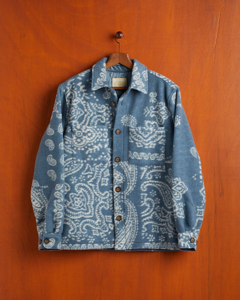 Portuguese Flannel- Abstract Paisley Overshirt