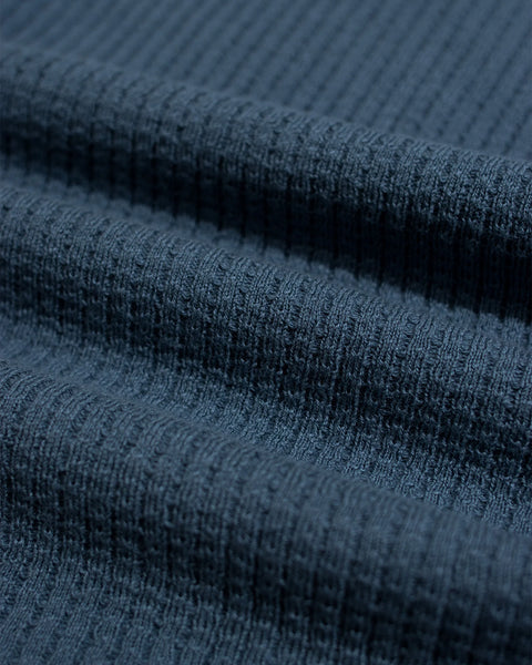 Far Afield- Heitor Knit Shirt in Aegean Blue