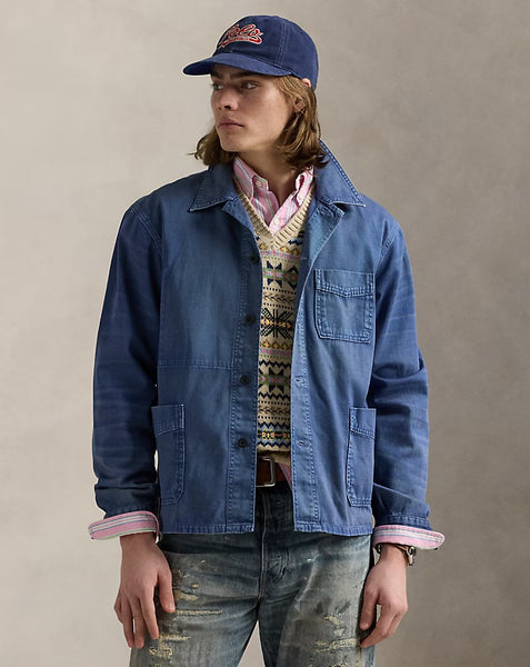 Polo Ralph Lauren- Twill Utility Jacket in Blue