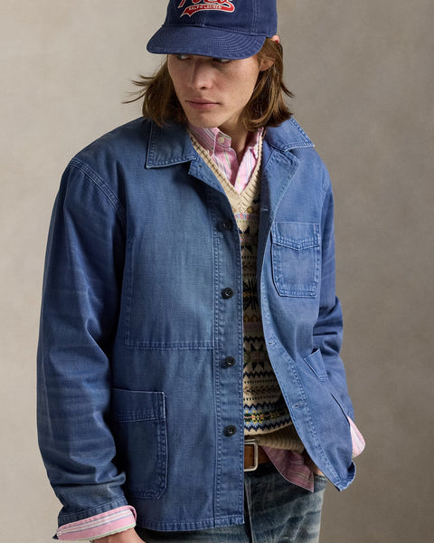 Polo Ralph Lauren- Twill Utility Jacket in Blue