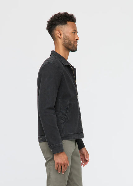 DUER - Stretch Canvas Utility Jacket: Black