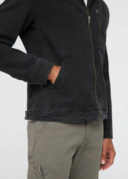 DUER - Stretch Canvas Utility Jacket: Black