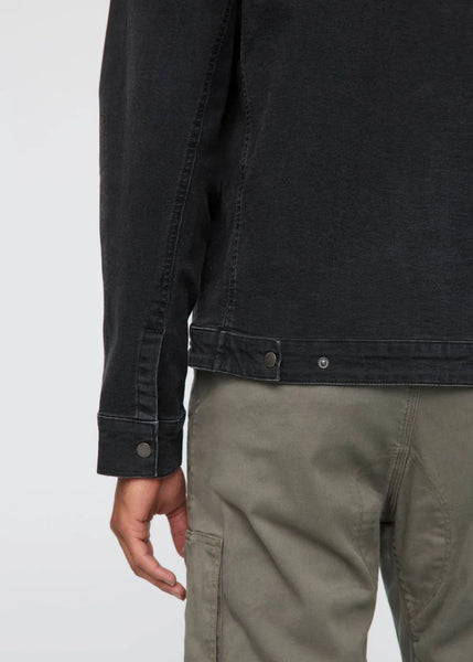 DUER - Stretch Canvas Utility Jacket: Black