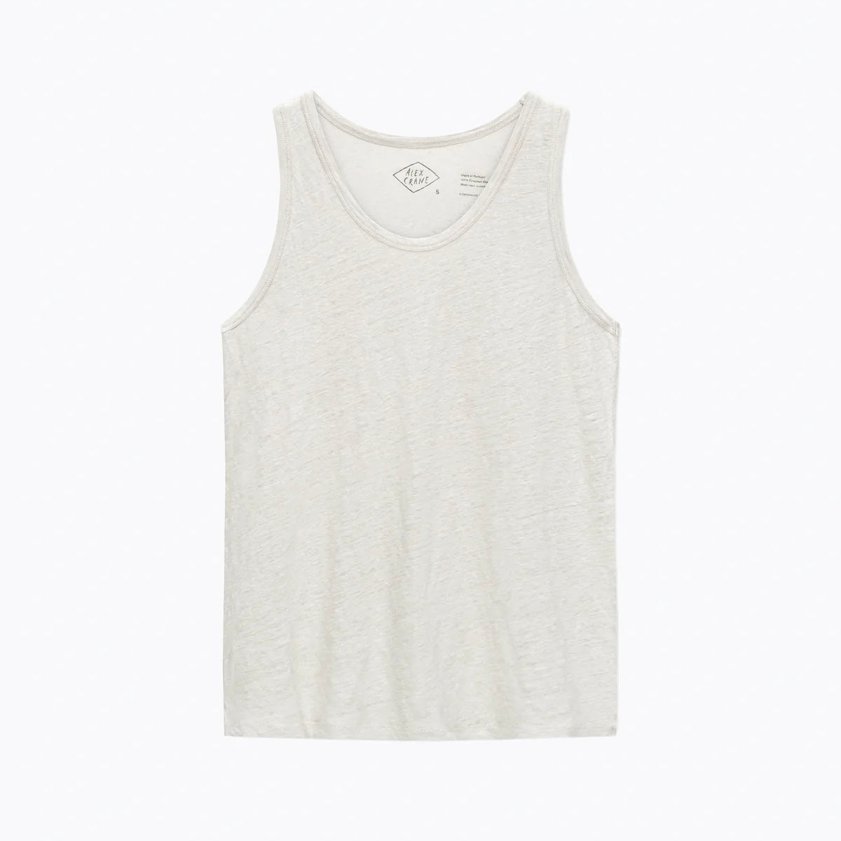 Alex Crane- Tank Tee: Bone