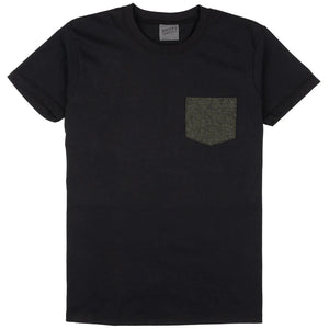 Naked & Famous- Pocket Tee Tripple Yarn Twill Black