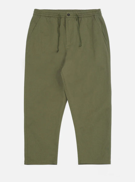 Universal Works- Hi Water Trouser In Light Olive Twill