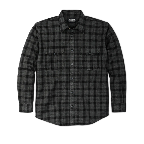 Filson- Alaskan Guide Shirt Heather Grey/Black Plaid