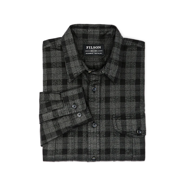 Filson- Alaskan Guide Shirt Heather Grey/Black Plaid