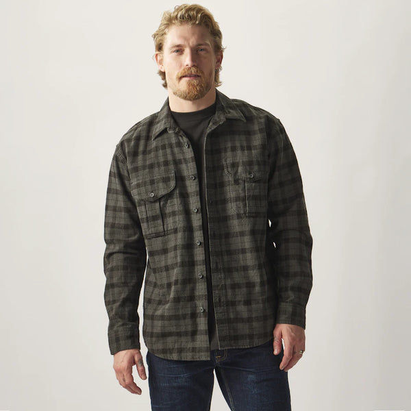 Filson- Alaskan Guide Shirt Heather Grey/Black Plaid