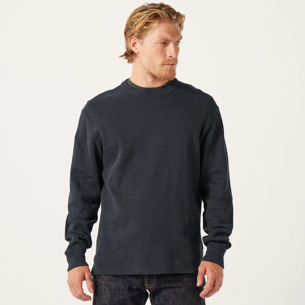 Filson- Waffle Knit Thermal Crewneck Navy