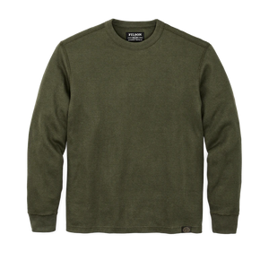 Filson- Waffle Knit Thermal Crewneck Mossy Rock