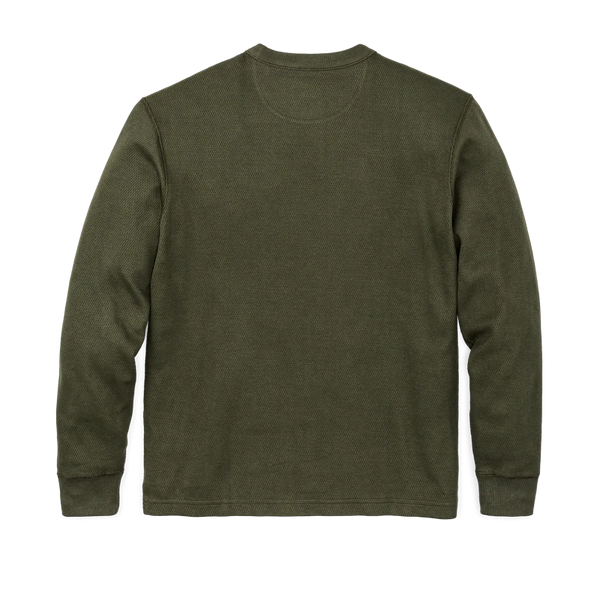 Filson- Waffle Knit Thermal Crewneck Mossy Rock