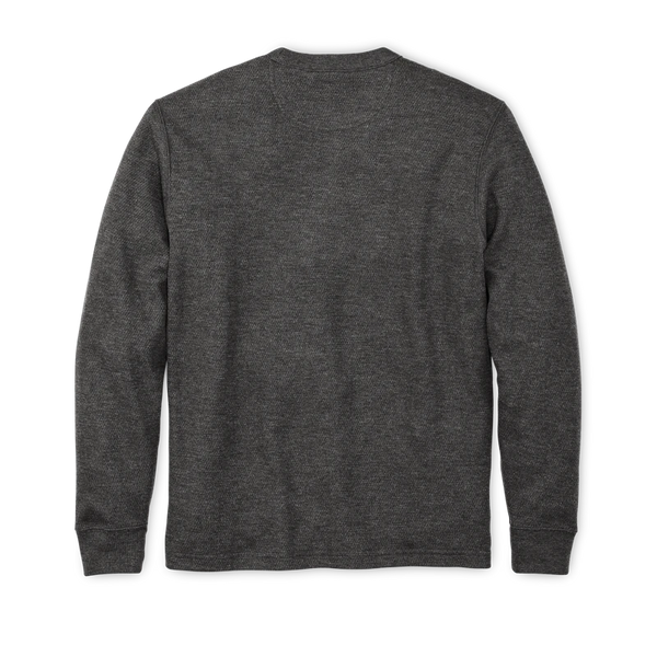 Filson- Waffle Knit Thermal Crewneck Charcoal