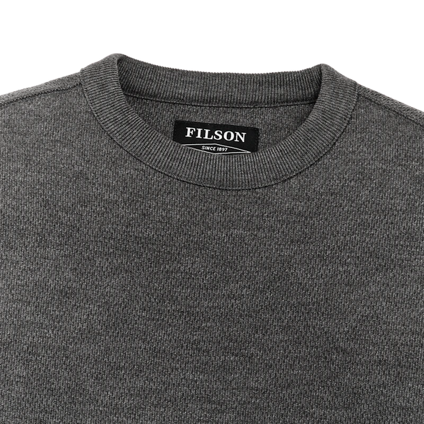 Filson- Waffle Knit Thermal Crewneck Charcoal