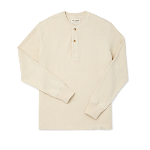 Filson- Waffle Knit Henley Sand