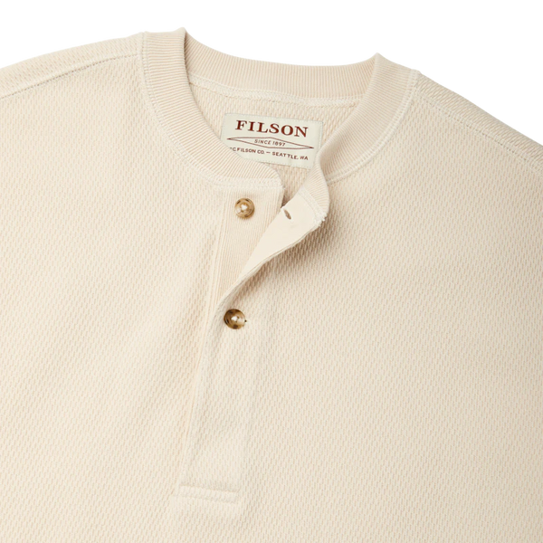 Filson- Waffle Knit Henley Sand