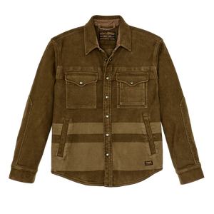 Filson- Beartooth Jac-Shirt Marsh Olive Blanket Stripe