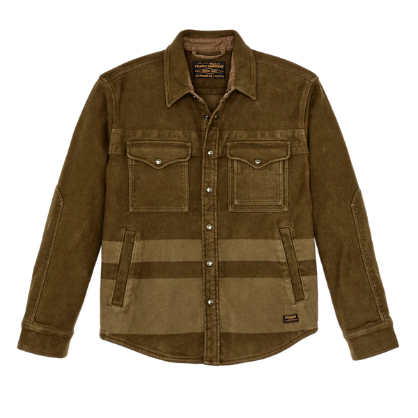 Filson- Beartooth Jac-Shirt Marsh Olive Blanket Stripe