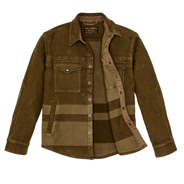 Filson- Beartooth Jac-Shirt Marsh Olive Blanket Stripe