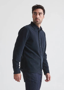 DUER- No Sweat Moleskin Shirt: Navy