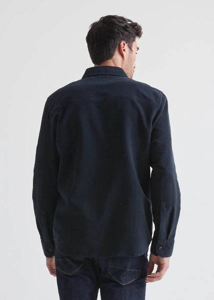 DUER- No Sweat Moleskin Shirt: Navy