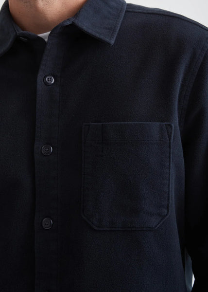 DUER- No Sweat Moleskin Shirt: Navy