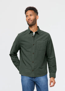 DUER- No Sweat Moleskin Shirt: Peat