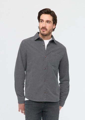 DUER- No Sweat Moleskin Shirt: Storm