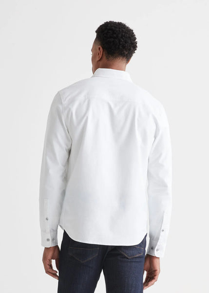 DUER- Performance Stretch Button Down: White