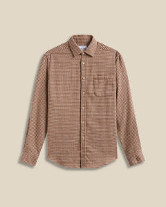 Portuguese Flannel: Abstract Pied Poule: Brown