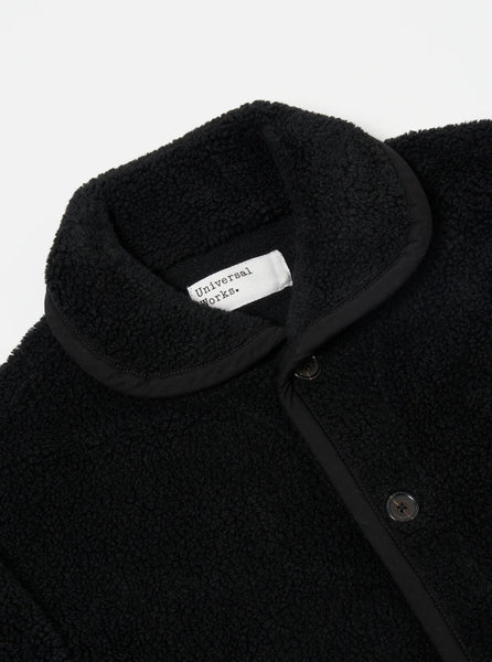 Universal Works- Lancaster Jacket in Black Mountain Fleece