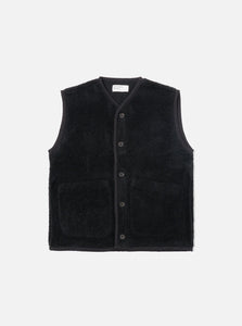 Universal Works- Lancaster Gillet in Black Montain Fleece