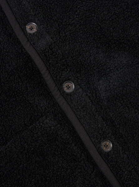 Universal Works- Lancaster Gillet in Black Montain Fleece