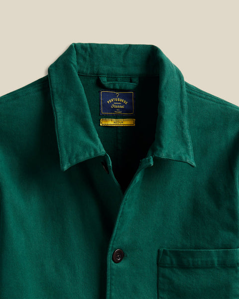 Portuguese Flannel- AW Labura Jacket in Green