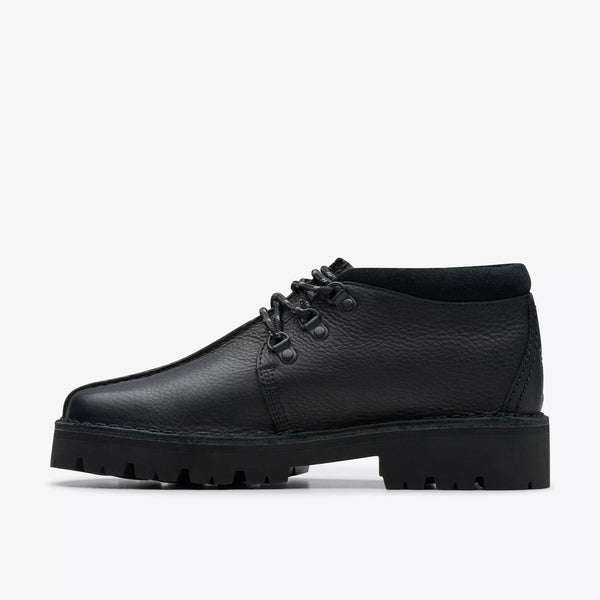 Clarks- Trek Hike Black Leather