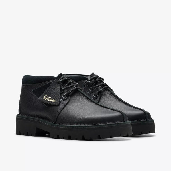 Clarks- Trek Hike Black Leather