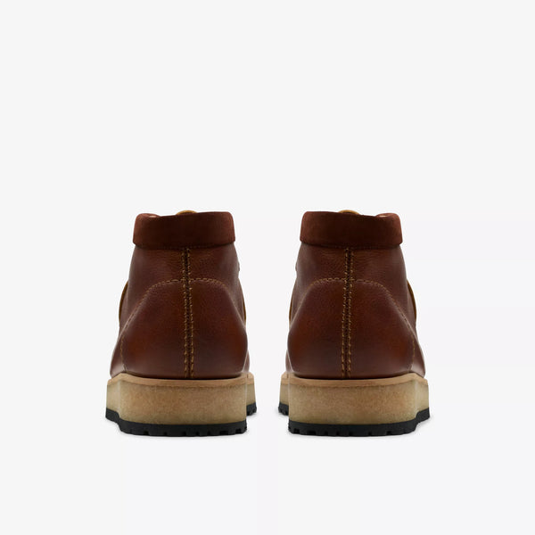 Clarks- Wallabee Scout Dark Tan Leather