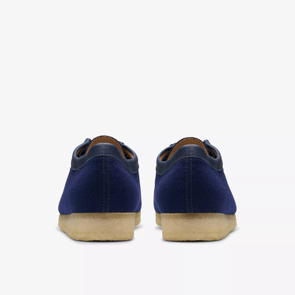 Clarks- Wallabee Navy Wool