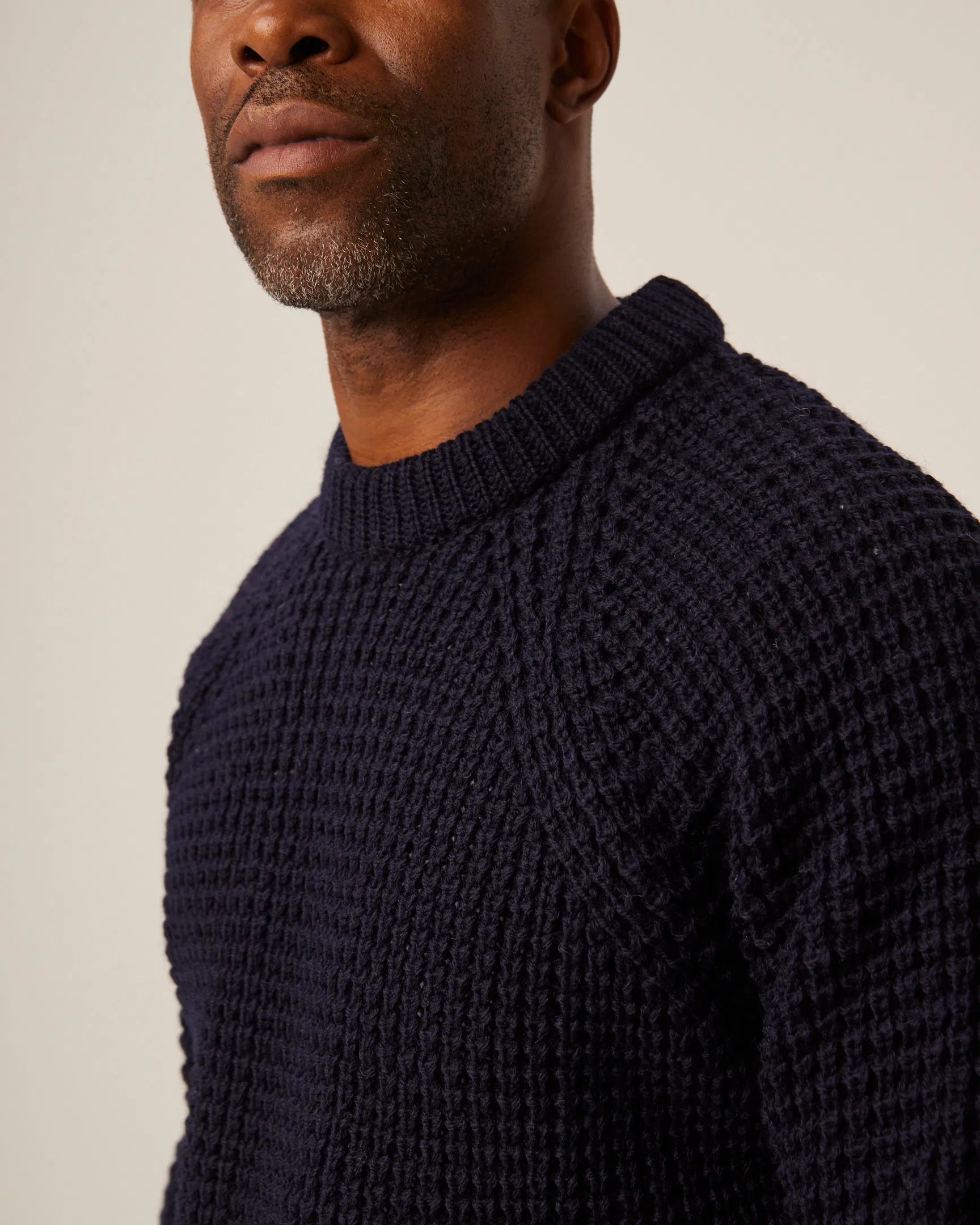 Peregrine waffle crew neck jumper best sale