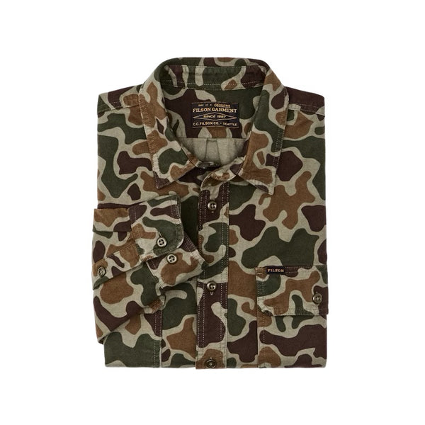 Filson- Field Flannel Shirt in Frog Camo