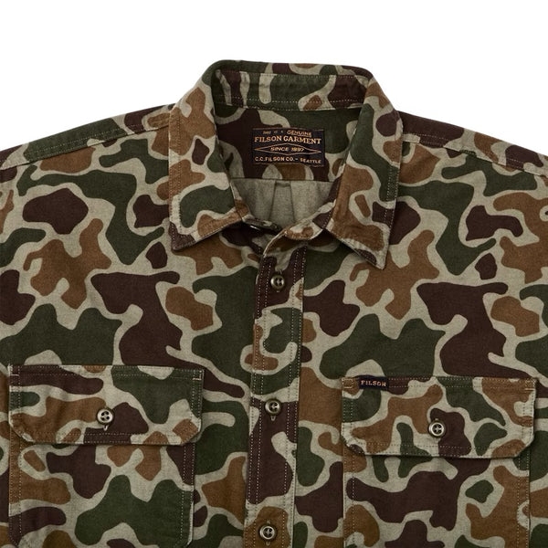 Filson- Field Flannel Shirt in Frog Camo