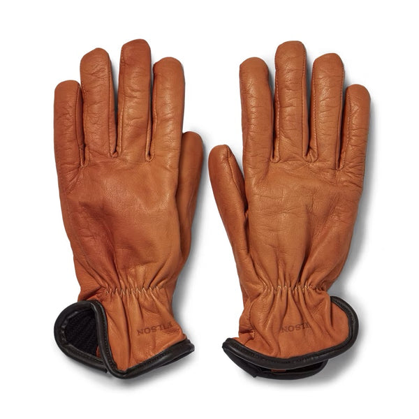 Filson- Original Lined Goatskin Gloves in Saddle Brown