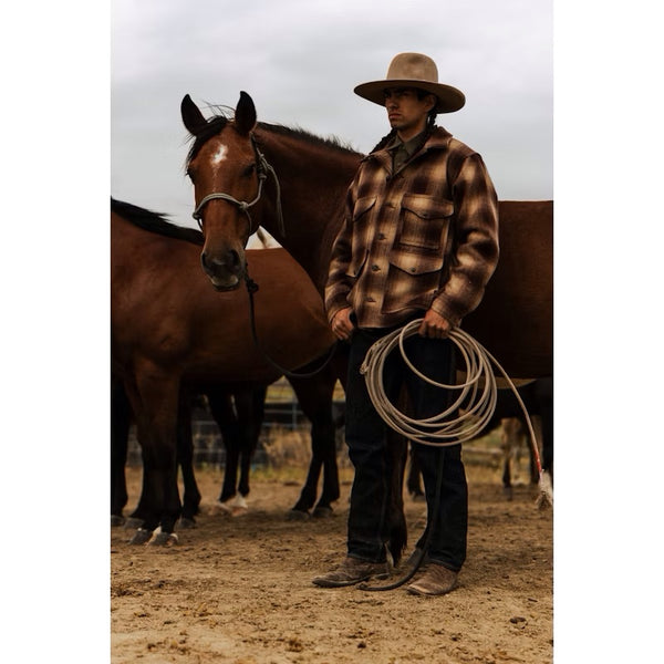 Filson- Mackinaw Cruiser in Brown and Tan Ombre