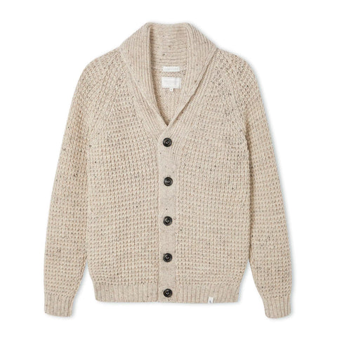 Peregrine- Waffle Shawl Cardigan in Skiddaw