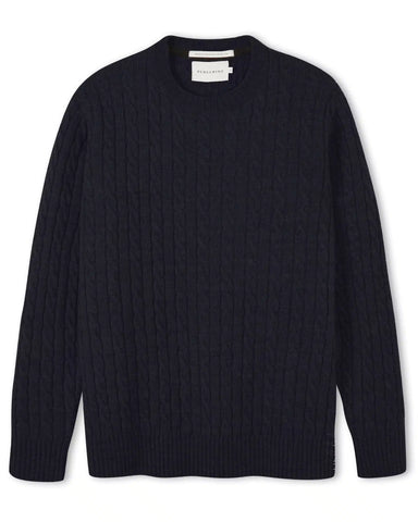 Peregrine- Makers Stitch Cable Crew in Navy