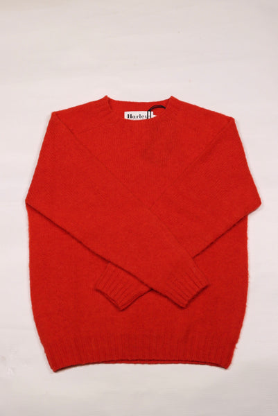 Harley of Scotland- Women’s Shaggy Raglan Sweater in Scarlet