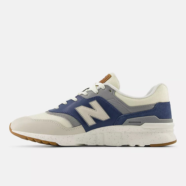 New Balance- 997HZO White with sea salt and vintage indigo