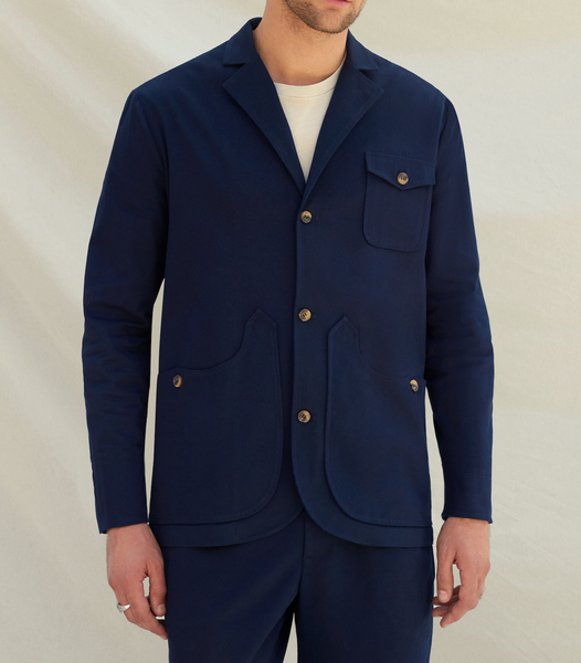 By the Oak- Hunter-Style Blazer in Navy