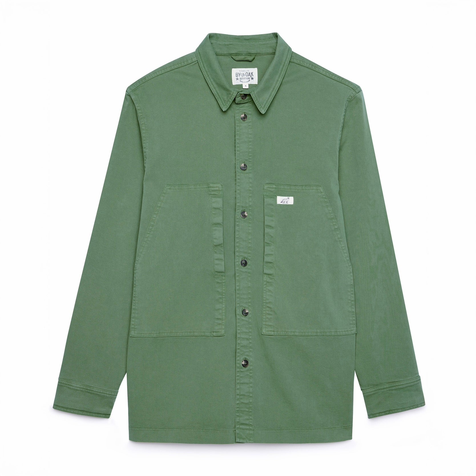 By the Oak- Side Pocket Shirt in Deep Olive