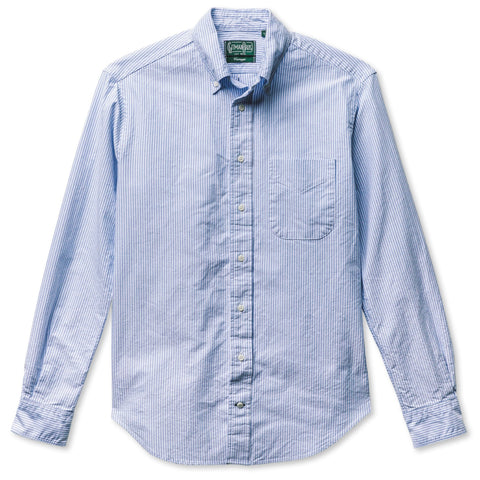 Gitman Vintage- Blue Stripe Oxford